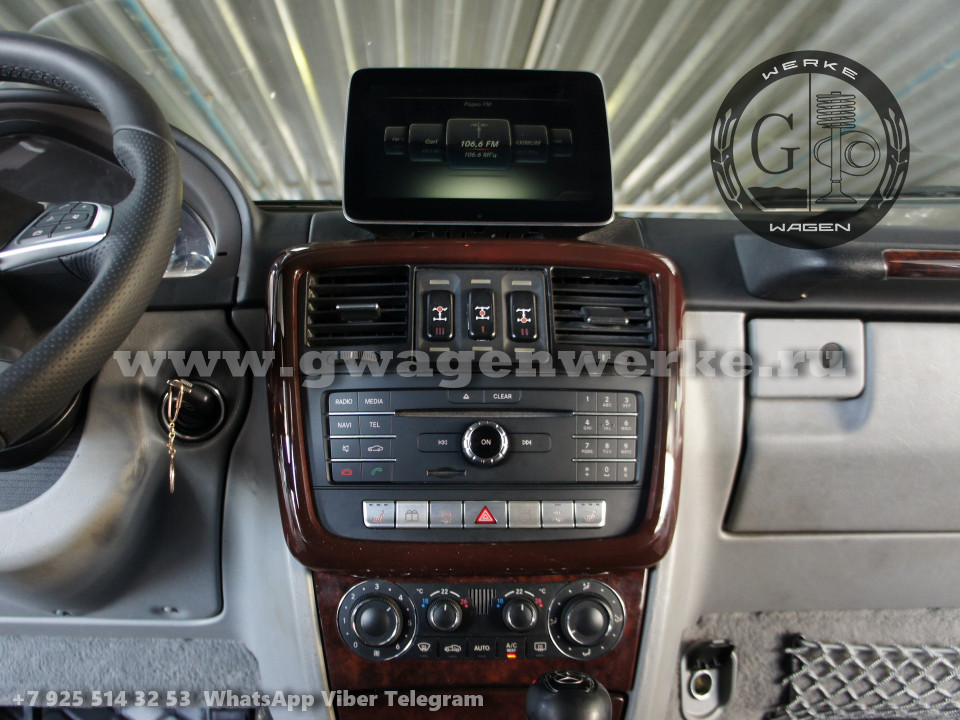 Переделка салона Гелендваген 2003. Установка Команд Мерседес 5.1 и руля для Mercedes G-Class W463 2003.